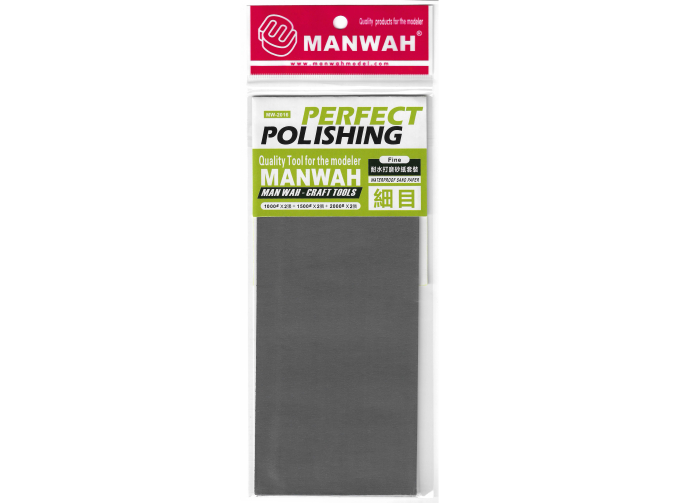 Набор наждачной бумаги Мокрый песок. По 2 листа 1000#, 1500#, 2000#