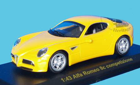 ALFA ROMEO 8c Competizione, yellow