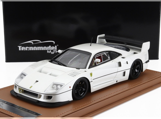 FERRARI F40 Lm Press Version (1996) - With 5 Spoke Black Rims, White Met