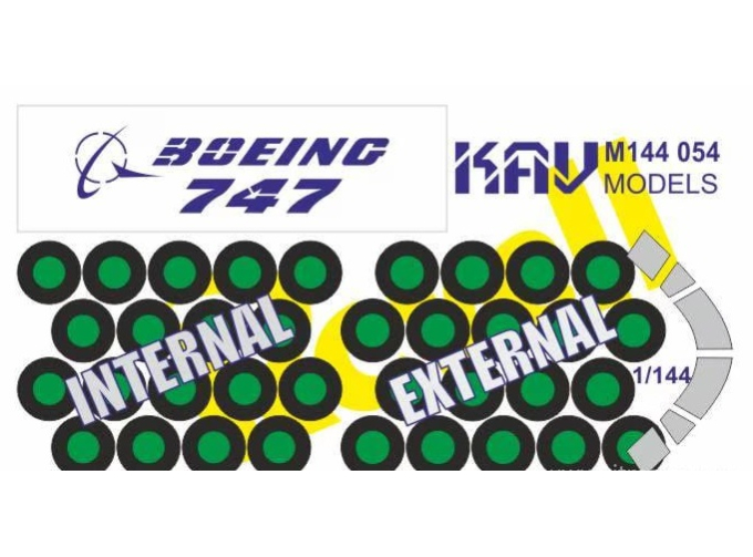 Маска окрасочная на Boeing 747 (Revell)