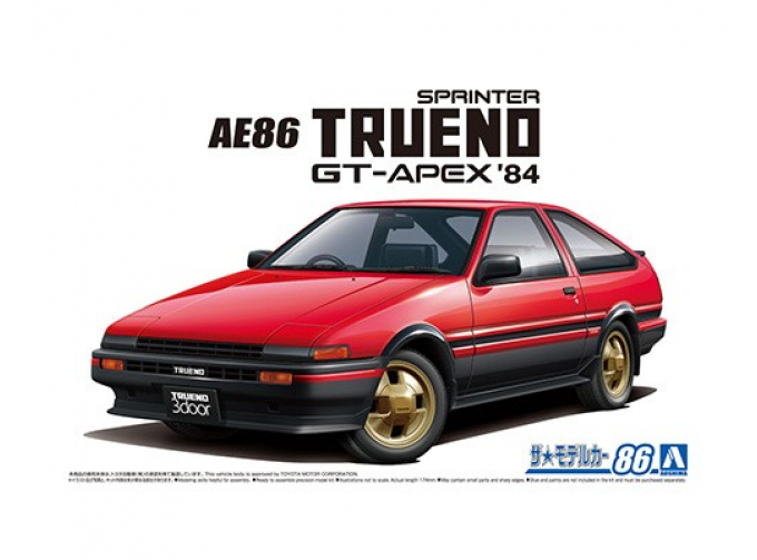 Сборная модель Toyota Sprinter Trueno AE86 GT-APEX 84