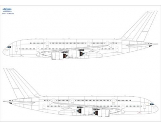 Декаль на самолет arbu A380 (Qntas Arlines)