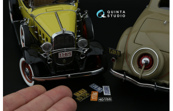 3D Декаль Автомобильные номера США, северо-восточные штаты, 1910-1940 (для всех моделей) (на метал. основании)