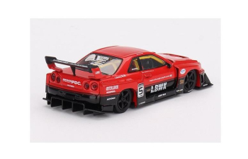 NISSAN Skyline GT-R R34 Super Silhouette, red