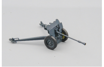 Пушка Hotchkiss 25 мм, Франция, серый ( в боевом положении)