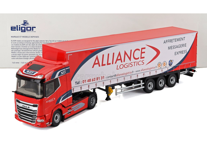 DAF Xg Truck Telonato Alliance Transports (2021), Red White