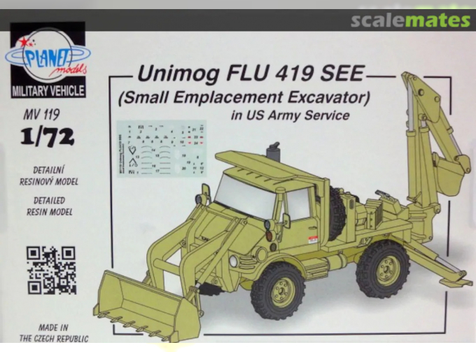 Сборная модель Unimog FLU 419 SEE US Army