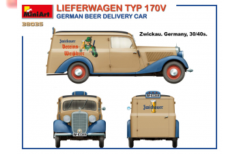 Сборная модель Немецкая Грузовая Машина Тип 170V для Доставки Пива