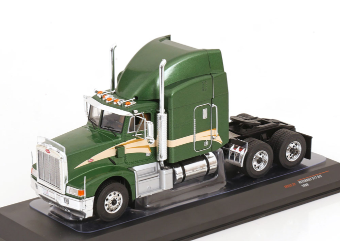 PETERBILT 377 A/e Tractor Truck 3-assi (1998), Dark Green Met