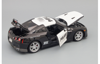 NISSAN GT-R (R35) 2009 Police, black/white