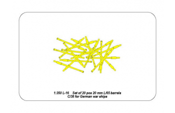 Set of 20 pcs 20 mm L/65 barrels C/38 for German ships