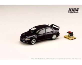 MITSUBISHI Lancer GSR Evolution 8 with Engine Display Model, black mica