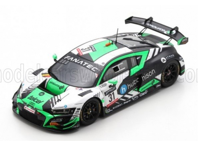 AUDI R8 Lms Gt3 Team Wrt №31 24h Spa (2022) D.Menchaca - L.Proctor - F.Huthison, Green White Black