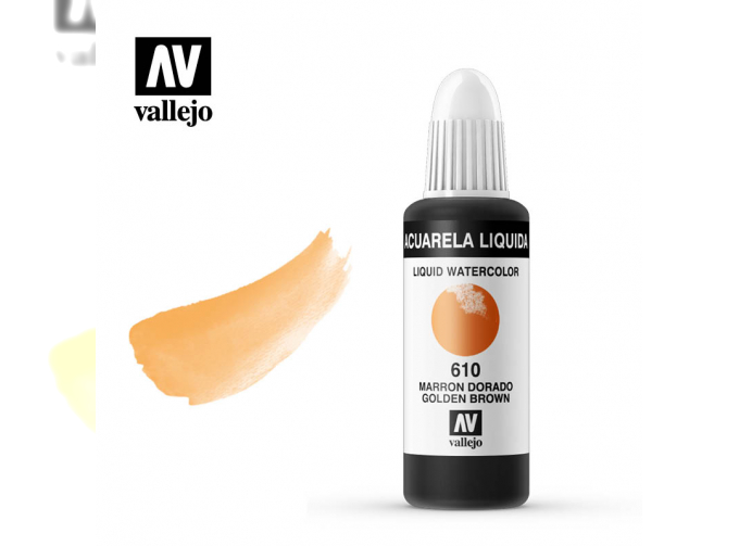 Acuarela Liquida 610 Золотисто-коричневый