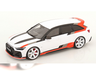 AUDI RS6 Avant GT (2024), white red black