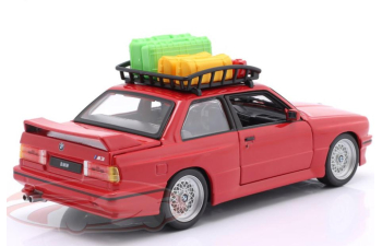 BMW M3 with Rack basket, red