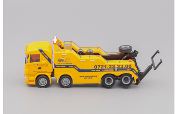 SCANIA R Highline Empl Wrecker "Tractare", yellow