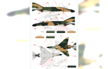 F-4 Phantom II in Viet Nam war Wet decal