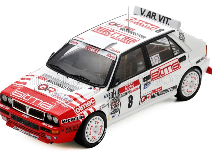 LANCIA Delta Hf Integrale Evoluzione №8 8th Rally Tour De Corse (1992) Piero Liatti - Luciano Tedeschini, White Red