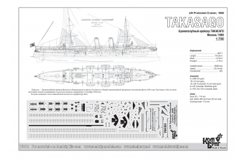 Сборная модель IJN Takasago Protected Cruiser, 1898