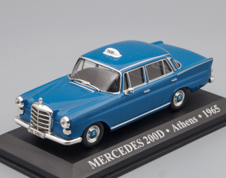 MERCEDES-BENZ 200D Athens Taxi (1965), blue