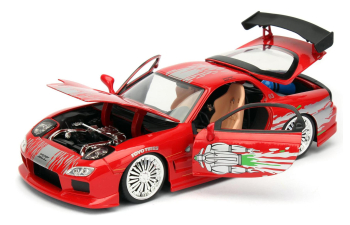 MAZDA Dom's Rx-7 2001 - Toretto - Fast & Furious 8 (2017), Red Silver