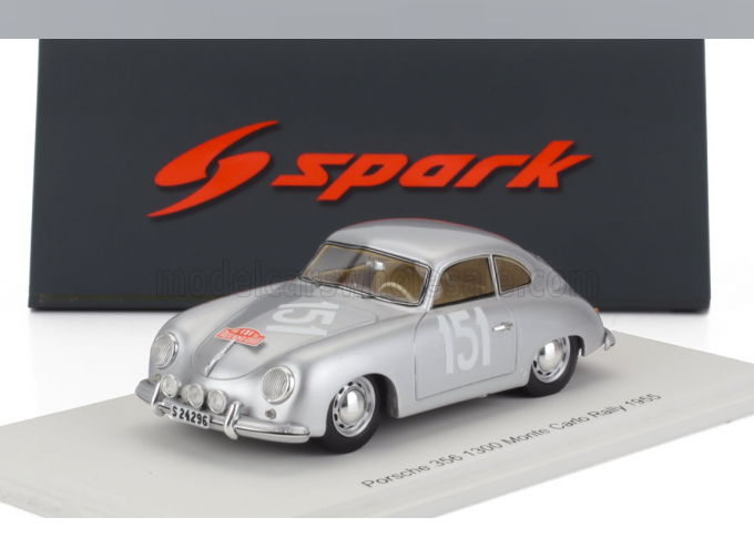 PORSCHE 356 Coupe №151 Rally Montecarlo (1955) Carsten Johansson - Gunnar Jensen, Silver