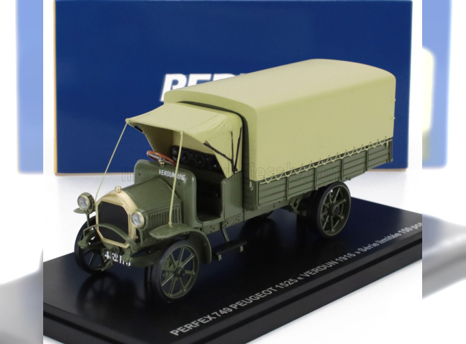 PEUGEOT 1525 Truck Telonato Verdun (1916), Military Green Beige