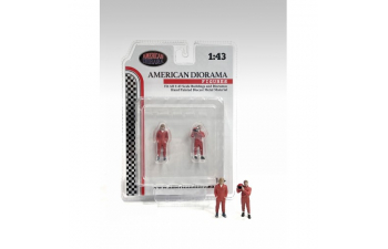 FIGURES SET 2X MAN RACING LEGEND 70s, RED