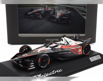 PORSCHE Formula-e 99x Elctric Team Tag Hauer Porsche №0 Launch Version Season (2023), Black Red White