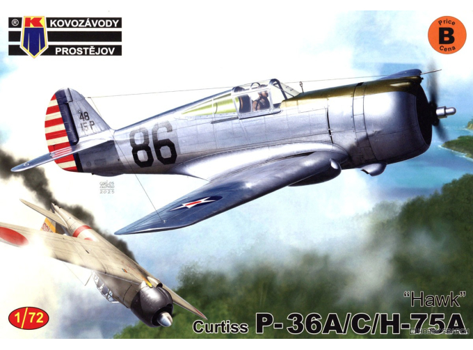 Сборная модель Curtiss P-36A/C/H-75A "Hawk"