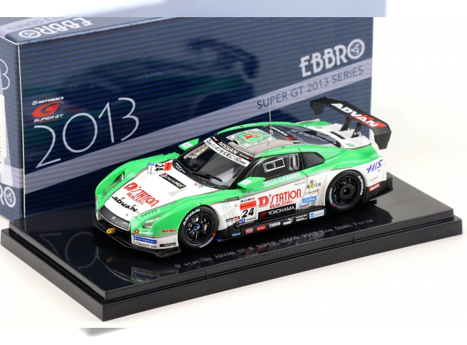 NISSAN GT-R Super GT500 №24 D'Station Advan GT-R LDF Yasuda/Kru (2013), green / white