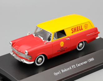 OPEL Rekord P2 Caravan Shell 1960, red / yellow