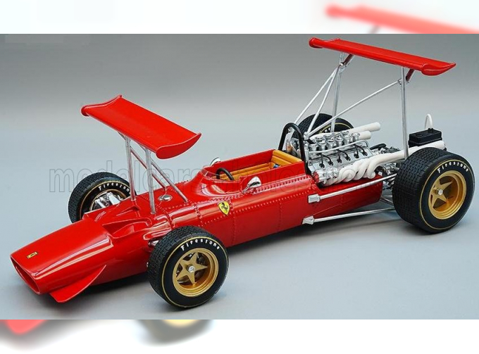 FERRARI F1 312 Doppio Alettone N0 Test Drive Modena (1969) Chris Amon, Red