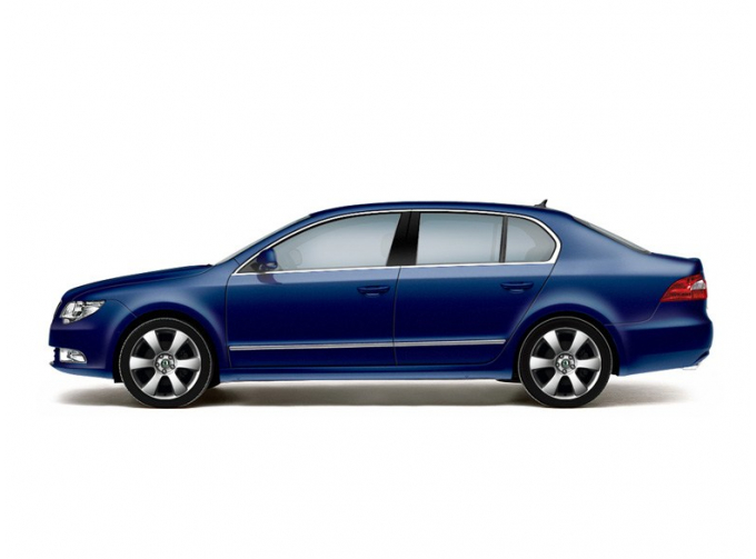 SKODA Superb II, blue pacific uni