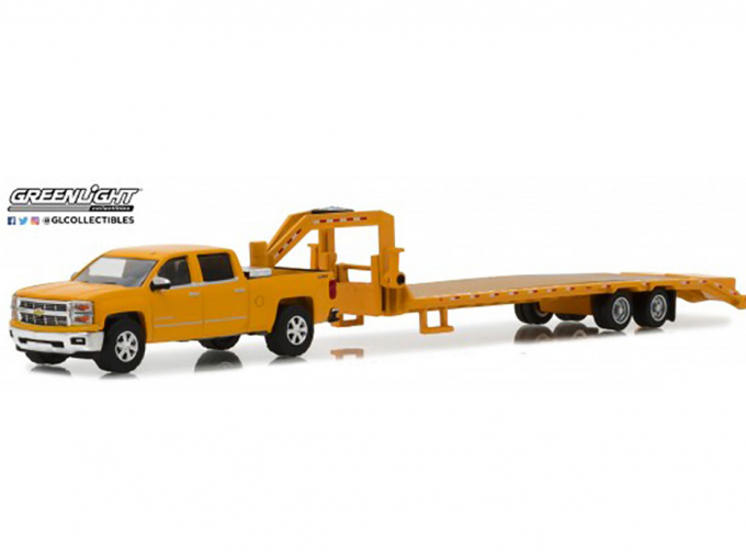 CHEVROLET Silverado пикап с полуприцепом Gooseneck Trailer 2015 Orange