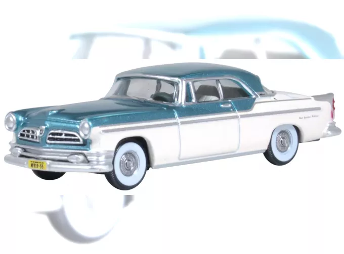 CHRYSLER New Yorker Deluxe Coupe St.Regis (1955), Jade Green/Platinum