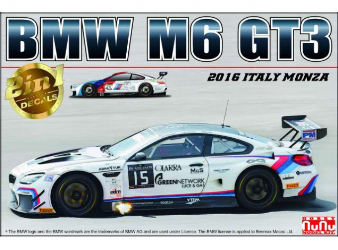 Сборная модель BMW M6 GT3 2016