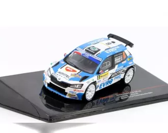 SKODA Fabia Rally2 Evo Team Agrotech Skoda №6 Winner Rally Barum (2021) Jan Kopecky - Jan Hlousek, Blue White