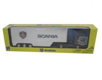 SCANIA R124/400 трейлер контейнер 1:32, синий