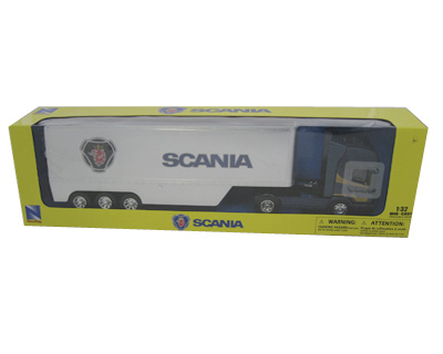 SCANIA R124/400 трейлер контейнер 1:32, синий
