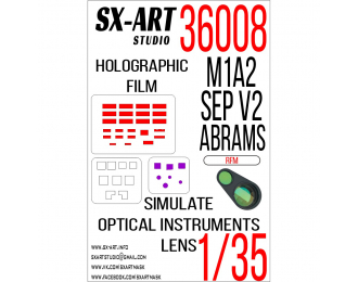 Маска окрасочная имитация смотровых приборов M1A2 SEP V2 ABRAMS (RFM)