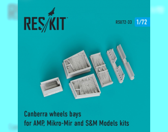 Сборная модеь Canberra wheels bays for AMP, Mikro-Mir and S&M Models kits