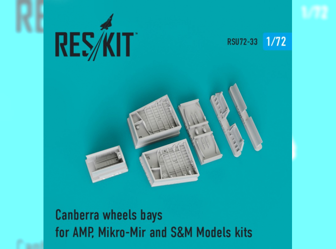 Сборная модеь Canberra wheels bays for AMP, Mikro-Mir and S&M Models kits