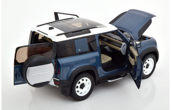LAND ROVER Defender 90 with acessories (2020), bluemetallic white