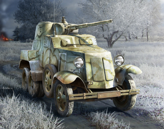 Сборная модель Бронеавтомобиль Soviet BA-10 Armor Car