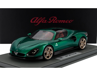 ALFA ROMEO 33 Stradale (2025) - Con Vetrina - With Showcase, Verde Montreal - Green