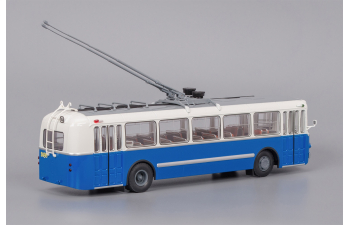 ЗИУ 5 троллейбус, бело-синий