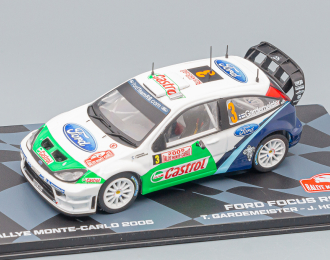 FORD Focus Rs Wrc N 3 Rally Montecarlo 2005 T.gardemeister - J.honkanen, White Green Blue