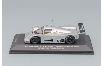 SAUBER MERCEDES C-9 Mass-Reuter-Dickens 63 Winner Le Mans 1989, silver